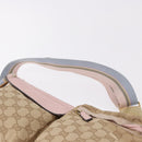 GUCCI GG Canvas Waist Bag Beige Gold 28566 Auth BA13592A-9