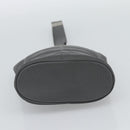 CHANEL Hand Pouch Choco Bar Hand Bag Nylon Gray Silver CC Auth BA13593A-9