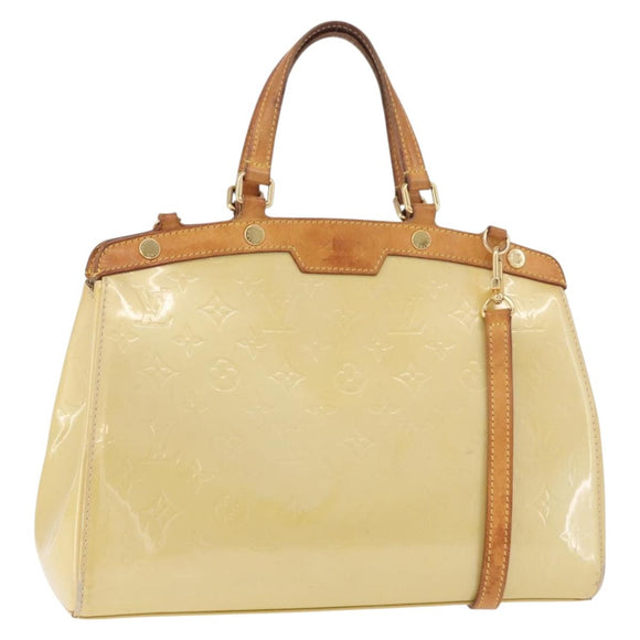 LOUIS VUITTON Monogram Vernis Blair MM Hand Bag 2way Perle LV Auth BA13598
