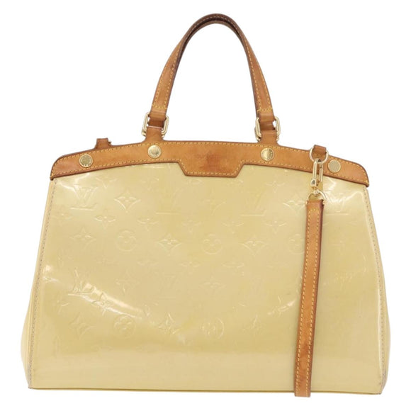 LOUIS VUITTON Monogram Vernis Blair MM Hand Bag 2way Perle LV Auth BA13598