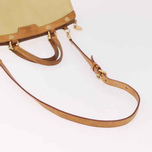 LOUIS VUITTON Monogram Vernis Blair MM Hand Bag 2way Perle LV Auth BA13598