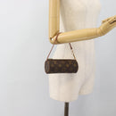 LOUIS VUITTON Monogram Papillon Pouch LV Auth BA13600V-20