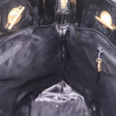 CHANEL Chain Tote Bag Patent leather Black Gold CC Auth BA13602A-17