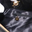CHANEL Chain Tote Bag Patent leather Black Gold CC Auth BA13602A-19