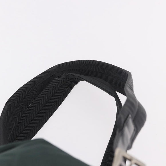 PRADA Backpack Nylon Green Silver Auth BA13603A