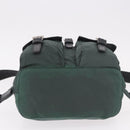 PRADA Backpack Nylon Green Silver Auth BA13603A-5