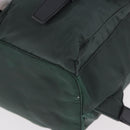 PRADA Backpack Nylon Green Silver Auth BA13603A-17
