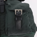 PRADA Backpack Nylon Green Silver Auth BA13603A-21