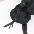 PRADA Backpack Nylon Green Silver Auth BA13603A-23
