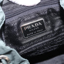 PRADA Backpack Nylon Green Silver Auth BA13603A-24