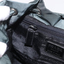 PRADA Backpack Nylon Green Silver Auth BA13603A-27