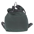 PRADA Backpack Nylon Green Silver Auth BA13603A-2