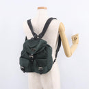 PRADA Backpack Nylon Green Silver Auth BA13603A-30