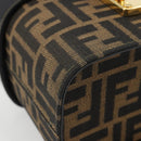 FENDI Zucca Canvas Hand Bag 2way Black Brown Auth BA13604A-13