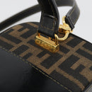 FENDI Zucca Canvas Hand Bag 2way Black Brown Auth BA13604A-16