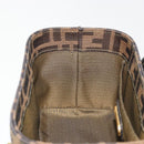 FENDI Zucca Canvas Hand Bag 2way Black Brown Auth BA13604A-22