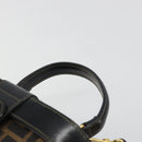 FENDI Zucca Canvas Hand Bag 2way Black Brown Auth BA13604A-8