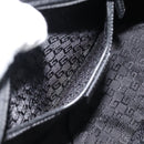 GUCCI Bamboo Hand Bag Suede Black Silver 002 1084 200047 Auth BA13607V-21