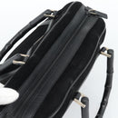 GUCCI Bamboe Handtas Suède Zwart Zilver 002 1084 200047 Auth BA13607V-6