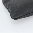 GUCCI GG Implementation Shoulder Bag PVC Black Silver Auth BA13608-11