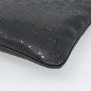 GUCCI GG Implementation Shoulder Bag PVC Black Silver Auth BA13608-12