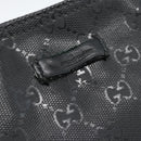 GUCCI GG Implementation Shoulder Bag PVC Black Silver Auth BA13608-14