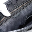 GUCCI GG Implementation Shoulder Bag PVC Black Silver Auth BA13608-16