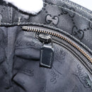 GUCCI GG Implementation Shoulder Bag PVC Black Silver Auth BA13608-20