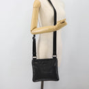 GUCCI GG Implementation Shoulder Bag PVC Black Silver Auth BA13608-22