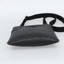 GUCCI GG Implementation Shoulder Bag PVC Black Silver Auth BA13608-9