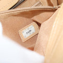 CHANEL Matelasse Hand Bag Lamb Skin Beige CC Auth BA13609V-25