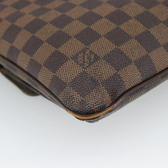 LOUIS VUITTON Damier Ebene Pochette Merwiel Shoulder Bag N51127 LV Auth BA13611
