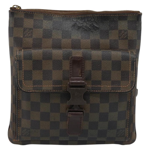 LOUIS VUITTON Damier Ebene Pochette Merwiel Shoulder Bag N51127 LV Auth BA13611