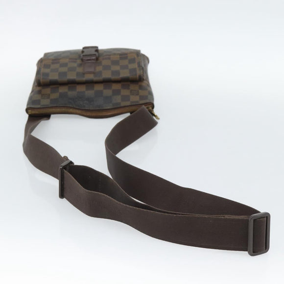 LOUIS VUITTON Damier Ebene Pochette Merwiel Shoulder Bag N51127 LV Auth BA13611