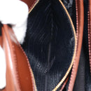 VERSACE Hand Bag Leather Brown Gold Auth BA13612A-23