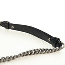 CHANEL Matelasse Chain Hand Bag Calf Skin 2way Black Silver CC Auth BA13614SAM-18
