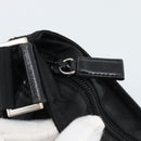 PRADA Shoulder Bag Nylon Black Silver Auth BA13615A-16