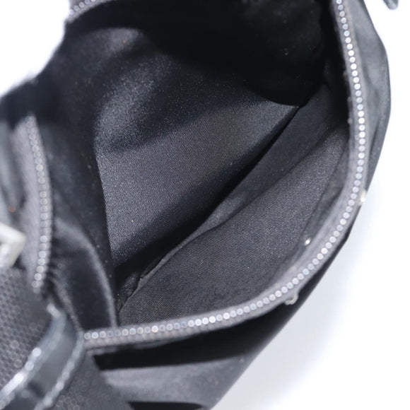 PRADA Schoudertas Nylon Zwart Zilver Auth BA13615A