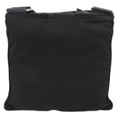 PRADA Shoulder Bag Nylon Black Silver Auth BA13615A-3