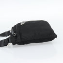 PRADA Shoulder Bag Nylon Black Silver Auth BA13615A-4