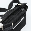 PRADA Shoulder Bag Nylon Black Silver Auth BA13615A-6