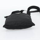 PRADA Shoulder Bag Nylon Black Silver Auth BA13615A-9