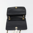 CHANEL Matelasse Chain Shoulder Bag Lamb Skin Gold Black CC Auth BA13617A-9