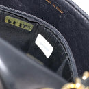 CHANEL Matelasse Chain Shoulder Bag Lamb Skin Gold Black CC Auth BA13617A-11