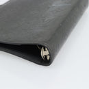LOUIS VUITTON Monogram mat Agenda MM Day Planner Cover Black R20925 Auth BA13618-16