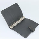 LOUIS VUITTON Monogram mat Agenda MM Day Planner Cover Black R20925 Auth BA13618-9