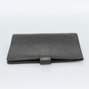 LOUIS VUITTON Monogram mat Agenda MM Day Planner Cover Black R20925 Auth BA13618-3