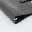LOUIS VUITTON Monogram mat Agenda MM Day Planner Cover Black R20925 Auth BA13618-15