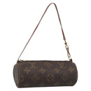 LOUIS VUITTON Monogram Papillon Pouch LV Auth BA13619-1