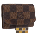 LOUIS VUITTON Damier Ebene Cuffs&Cuff Case Cuffs Silver M64675 LV Auth BA13620V-1